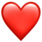 Red Heart emoji on Apple
